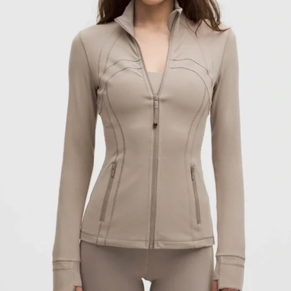 NWT Lululemon Define Jacket in Nulu - Warm Ash Grey - Size 8